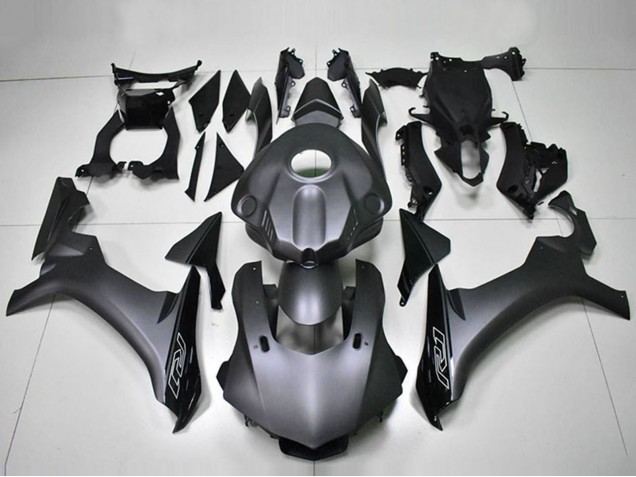 Billigste Yamaha YZF R1 Motorrad Verkleidung 2015-2019 - Matt Schwarz Glanzendes Schwarz