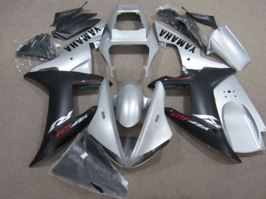 Billigste Yamaha YZF R1 Motorrad Verkleidung 2004-2006 - Silber Matt Schwarz
