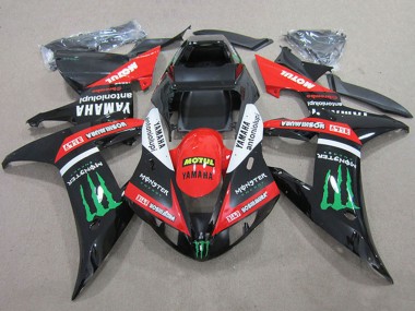 Billigste Yamaha YZF R1 Motorrad Verkleidung 2004-2006 - Rot Weiss Glanzendes Schwarz Grun Motul Monster