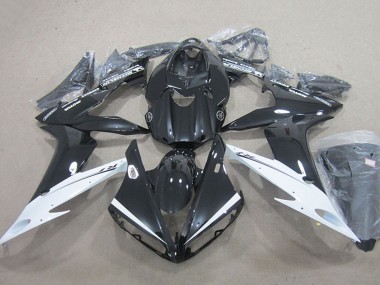 Billigste Yamaha YZF R1 Motorrad Verkleidung 2004-2006 - Glanzendes Schwarz Weiss