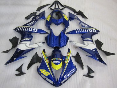 Billigste Yamaha YZF R1 Motorrad Verkleidung 2004-2006 - Blau Gelb Weiss Go 46