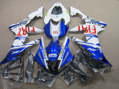Billigste Yamaha YZF R1 Motorrad Verkleidung 2004-2006 - Weiss Blau Motul Fiat