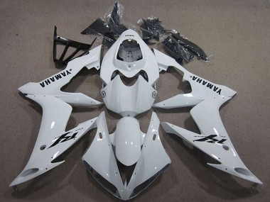 Billigste Yamaha YZF R1 Motorrad Verkleidung 2004-2006 - Weiss Schwarz Aufkleber