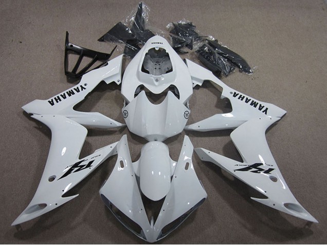 Billigste Yamaha YZF R1 Motorrad Verkleidung 2004-2006 - Weiss Schwarz Aufkleber