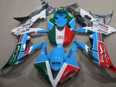 Billigste Yamaha YZF R1 Motorrad Verkleidung 2004-2006 - Weiss Blau Rot Grun Weiss Fiat Motul