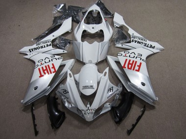 Billigste Yamaha YZF R1 Motorrad Verkleidung 2009-2011 - Weiss Silber Rot Fiat