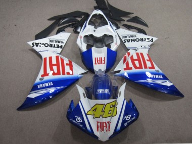 Billigste Yamaha YZF R1 Motorrad Verkleidung 2009-2011 - Weiss Blau Rot Fiat 46