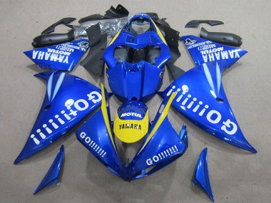 Billigste Yamaha YZF R1 Motorrad Verkleidung 2009-2011 - Blau Gelb Weiss Go