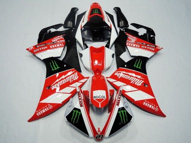 Billigste Yamaha YZF R1 Motorrad Verkleidung 2012-2014 - Weiss Grau Glanzendes Schwarz Grun Monster Milwaukee Maxxis Rocol