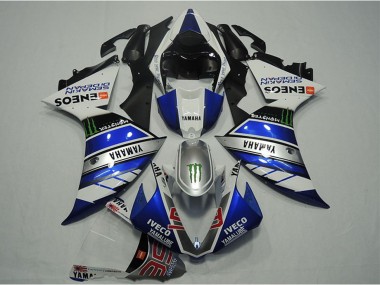 Billigste Yamaha YZF R1 Motorrad Verkleidung 2012-2014 - Blau Silber Weiss Schwarz Grun Monster IVECO Yamalube ENEOS Semakin Didepan