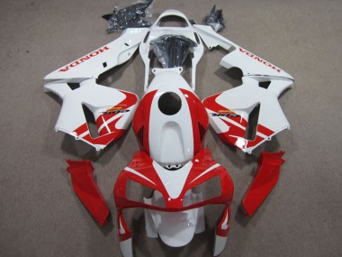 Billigste Honda CBR600RR Motorrad Verkleidung 2003-2004 - Weiss Rot