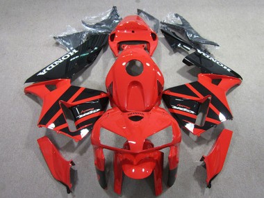 Billigste Honda CBR600RR Motorrad Verkleidungen Kit 2005-2006 - Rot Schwarz