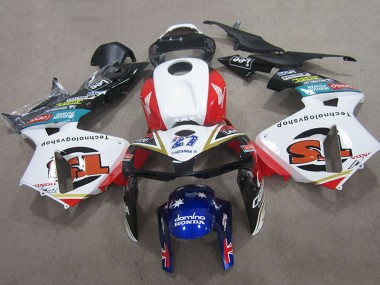 Billigste Honda CBR600RR Motorrad Verkleidung 2005-2006 - Weiss Rot Schwarz Blau 27