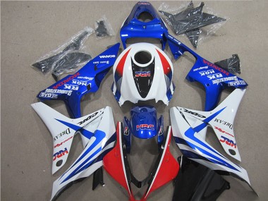 Billigste Honda CBR600RR Motorrad Verkleidung 2007-2008 - Weiss Rot Blau HRC