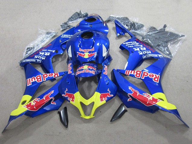 Billigste Honda CBR600RR Motorrad Verkleidung Kit 2007-2008 - Blau Gelb Red Bull