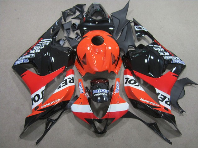 Billigste Honda CBR600RR Komplette Abs Verkleidung 2009-2012 - Orange Weiss Rot Glanzendes Schwarz Repsol