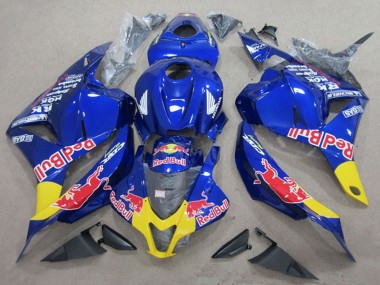 Billigste Honda CBR600RR Motorrad Verkleidung 2009-2012 - Blau Gelb Red Bull