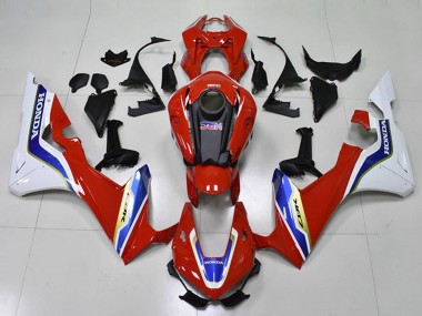 Billigste Honda CBR1000RR Motorrad Verkleidung 2017-2023 - Weiss Rot Blau HRC