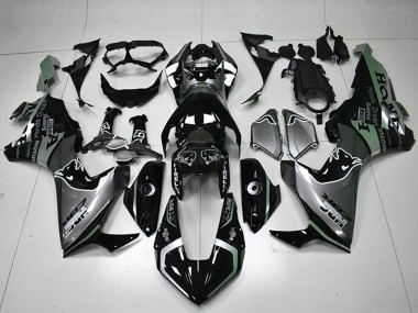 Billigste Honda CBR1000RR Motorrad Verkleidung 2017-2023 - Silber Glanzendes Schwarz HRC