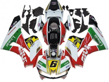 Billigste Honda CBR1000RR Motorrad Verkleidung 2012-2016 - Weiss Rot Gelb Grun Liniear Viar 6