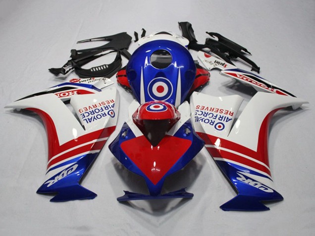 Billigste Honda CBR1000RR Motorrad Verkleidung 2012-2016 - Weiss Rot Blau Royal Air Force Reserves
