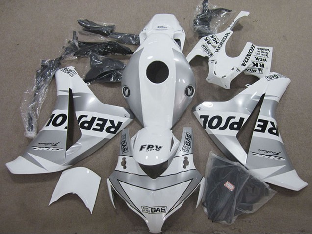 Billigste Honda CBR1000RR Motorrad Verkleidung 2008-2011 - Weiss Silber Schwarz Repsol