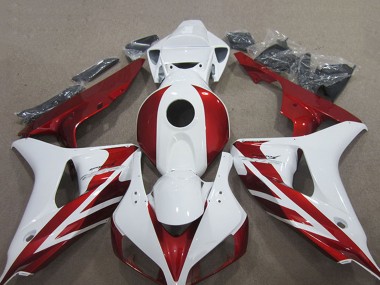 Billigste Honda CBR1000RR Motorrad Verkleidung Kit 2006-2007 - Weiss Rot