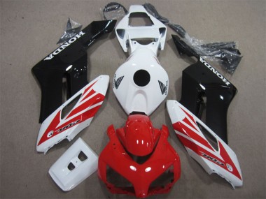 Billigste Honda CBR1000RR Motorrad Verkleidung Kit 2004-2005 - Weiss Rot Glanzendes Schwarz