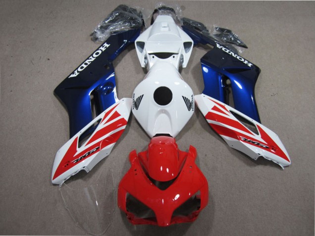 Billigste Honda CBR1000RR Motorrad Verkleidung Kit 2004-2005 - Weiss Rot Blau