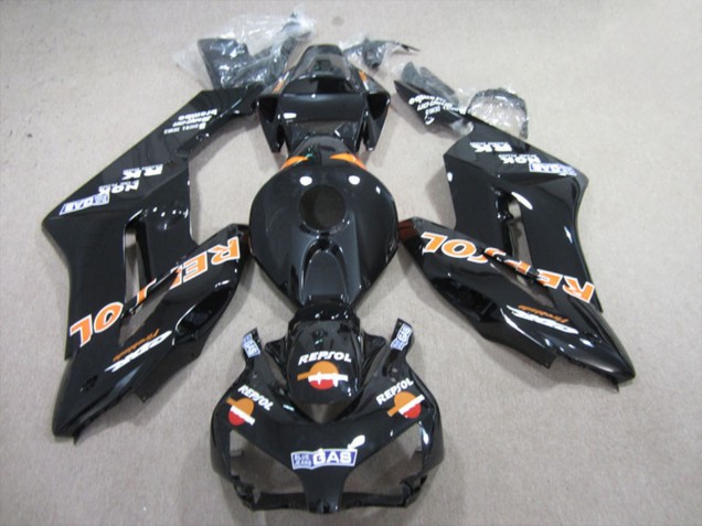 Billigste Honda CBR1000RR Motorrad Verkleidung 2004-2005 - Glanzendes Schwarz Orange Repsol
