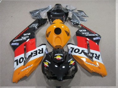Billigste Honda CBR1000RR Motorrad Verkleidungen Kit 2004-2005 - Orange Weiss Rot Glanzendes Schwarz Repsol