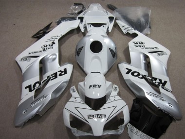 Billigste Honda CBR1000RR Motorrad Verkleidung Kit 2004-2005 - Weiss Silber Schwarz Repsol