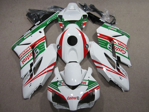 Billigste Honda CBR1000RR Motorrad Verkleidung 2004-2005 - Weiss Rot Grun Castrol