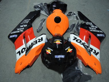 Billigste Honda CBR1000RR Abs Verkleidung Kit 2004-2005 - Orange Weiss Rot Glanzendes Schwarz Repsol