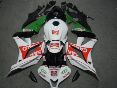 Billigste Honda CBR1000RR Motorrad Verkleidung 2004-2005 - Weiss Rot Grun Glanzendes Schwarz San Carlo Castrol