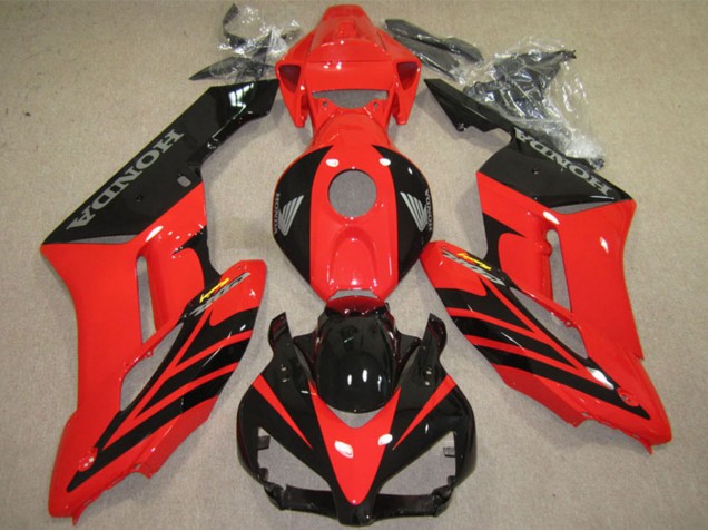 Billigste Honda CBR1000RR Motorrad Verkleidung 2004-2005 - Rot Glanzendes Schwarz Fireblade