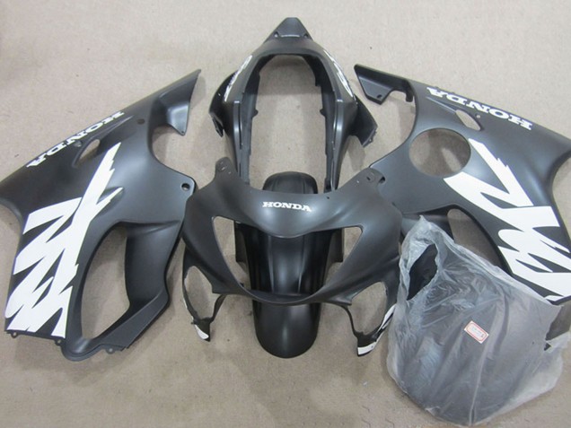 Billigste Honda CBR600 F4 Motorrad Verkleidung 1999-2000 - Matt Schwarz Rot Aufkleber