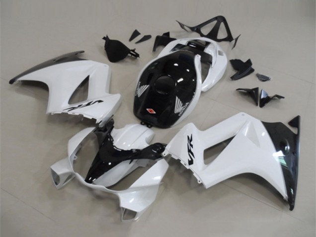 Billigste Honda VFR 800 Motorrad Verkleidung 2002-2013 - Weiss Glanzendes Schwarz