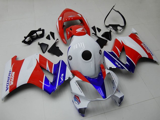 Billigste Honda VFR 800 Motorrad Verkleidung 2002-2013 - Weiss Rot Blau