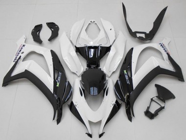 Billigste Kawasaki ZX10R Motorrad Verkleidung 2016-2020 - Weiss Schwarz Grun