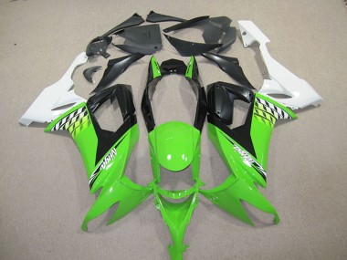Billigste Kawasaki ZX10R Motorrad Verkleidung Kit 2008-2010 - Weiss Grun Schwarz