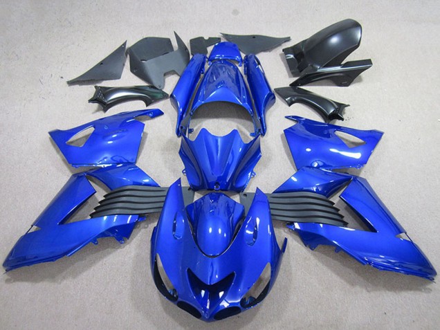 Billigste Kawasaki ZX14R ZZR1400 Motorrad Verkleidung 2006-2011 - Blau