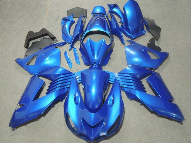 Billigste Kawasaki ZX14R ZZR1400 Motorrad Verkleidung 2006-2011 - Blau