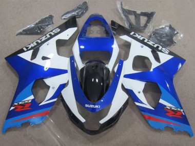 Billigste Suzuki GSXR 600 Motorrad Verkleidung 2004-2005 - Weiss Blau Rot