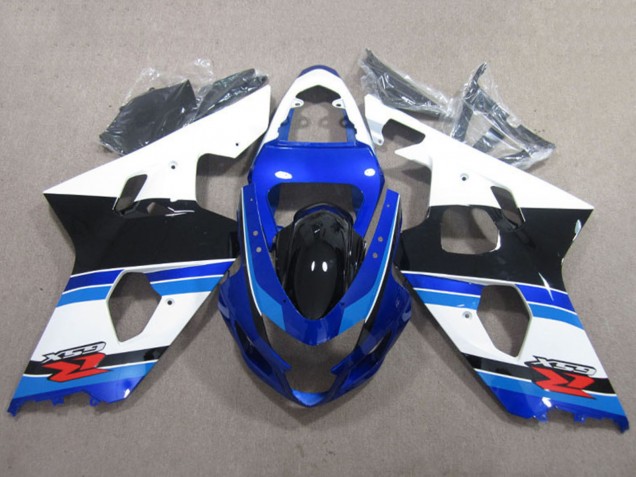 Billigste Suzuki GSXR 600 Motorrad Verkleidung 2004-2005 - Weiss Blau Schwarz Rot