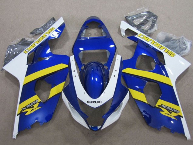 Billigste Suzuki GSXR 600 Motorrad Verkleidung 2004-2005 - Blau Weiss Gelb