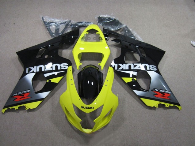 Billigste Suzuki GSXR 600 Motorrad Verkleidung 2004-2005 - Gelb Silber Schwarz Rot