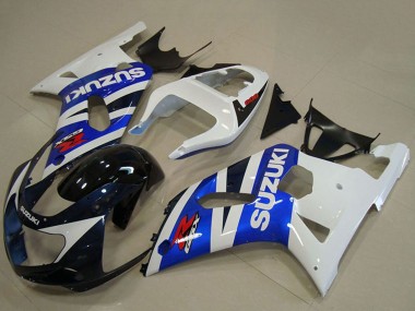 Billigste Suzuki GSXR 750 Motorrad Verkleidung 2001-2003 - Weiss Blau Glanzendes Schwarz Rot