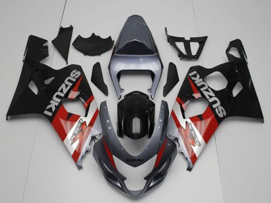 Billigste Suzuki GSXR 750 Motorrad Verkleidung 2004-2005 - Silber Grau Rot Schwarz