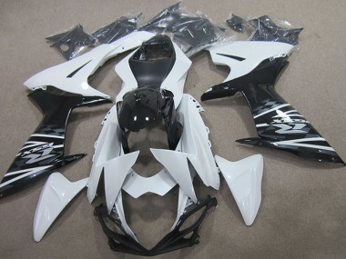Billigste Suzuki GSXR 750 Motorrad Verkleidung 2011-2024 - Weiss Schwarz